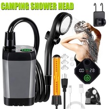 Portable Camping Shower 6000mAh Rechargeable Outdoor Camp Pump for Hiking Travel