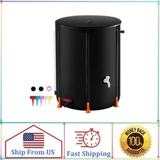 KFFKFF Foldable Water Barrel, 66 Gal/250 L, Portable Rainwater Harvesting Contai