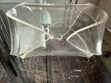 Zettelkasten Acryl Brief,modernes Schreibtisch Zubehör,transparent,11x6cm,NP 69€