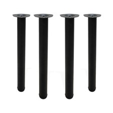 Tischbeine Metall 710mm schwarz matt – 4er Set für Esstisch & Schreibtisch Ø60mm