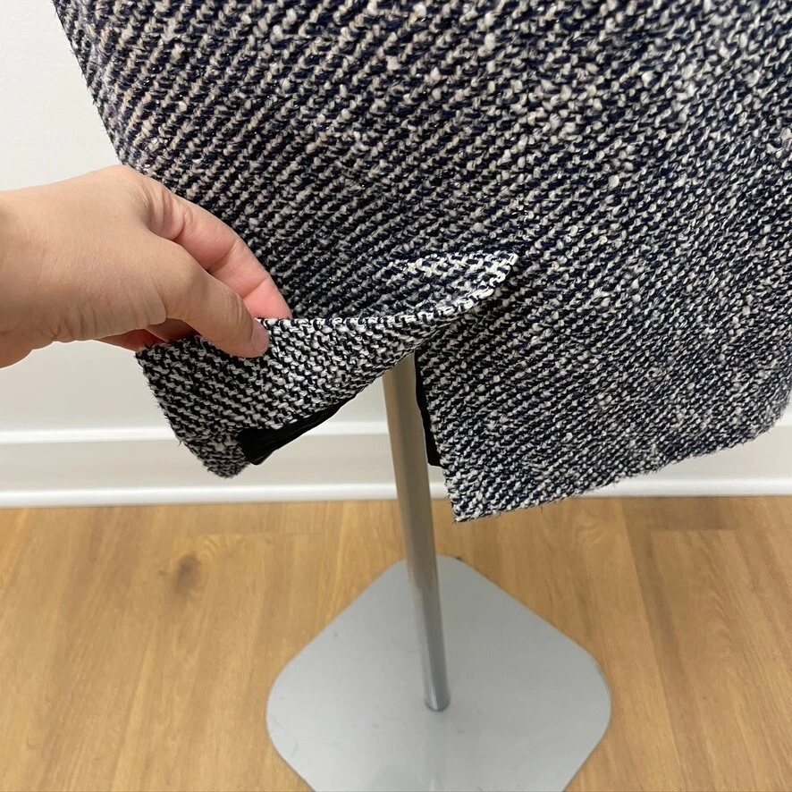 Abito tubino Tory Burch donna 4 blu tweed giacca business ufficio carriera