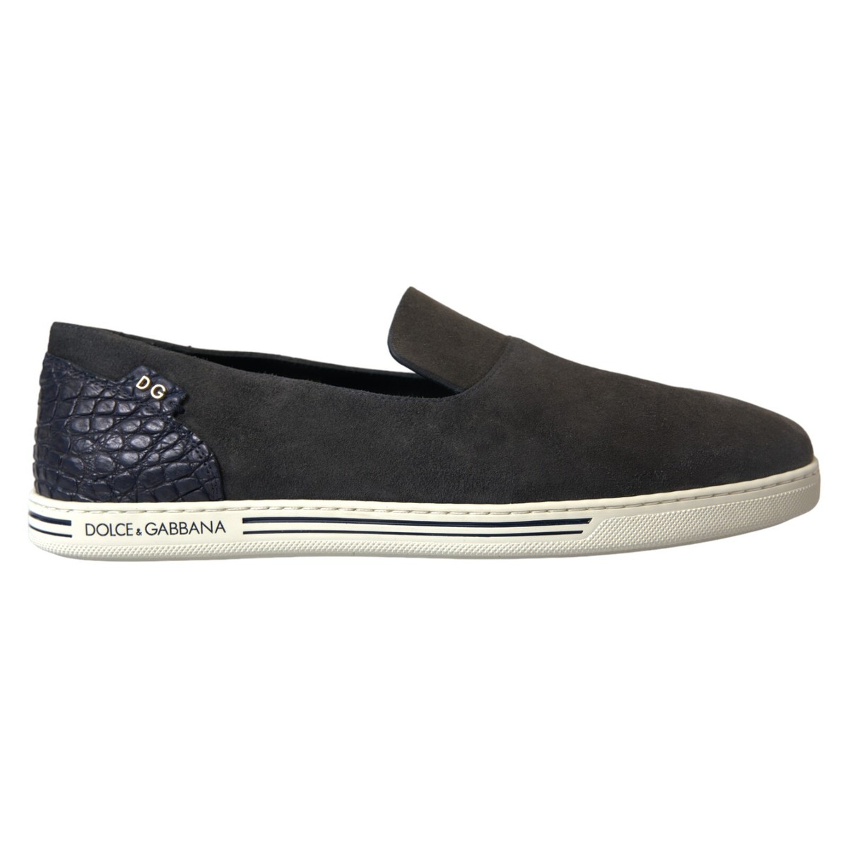 Dolce & Gabbana Crocodile/Caiman Slippers Dolce & Gabbana Caiman Leather Wedge Slides | Sendegaro KW main image 4