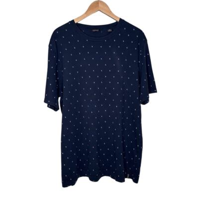 Scotch & Soda blue printed cotton tshirt size XXL