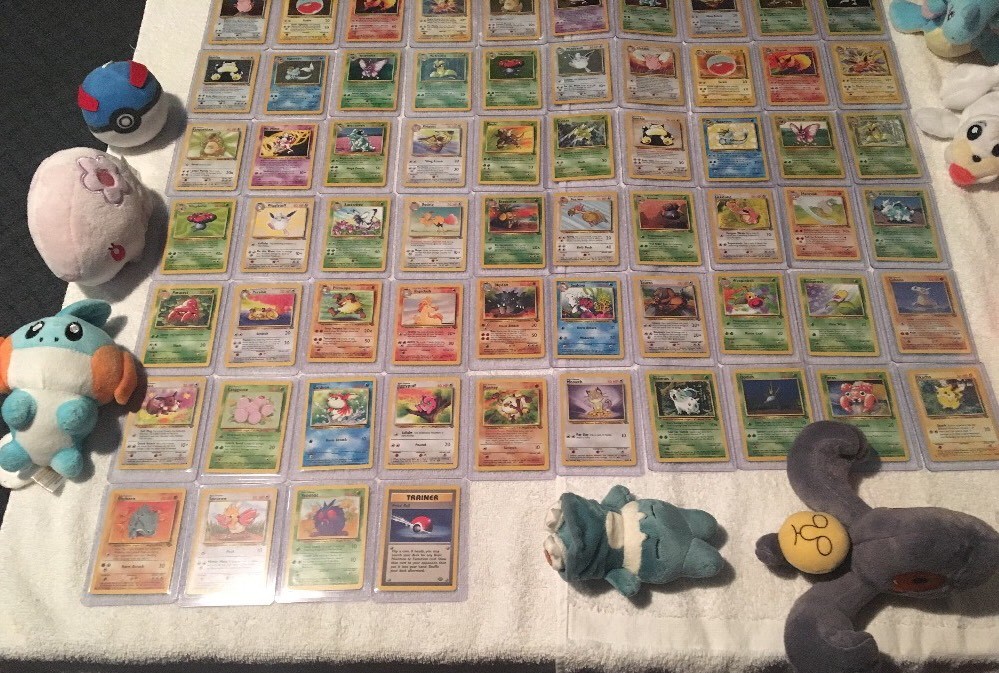 pokemon 64 card set COMPLETE JUNGLE SET POKEMON CARDS 64/64 IN EXC/NEAR MINT *BEAUTIFUL  DISPLAY*