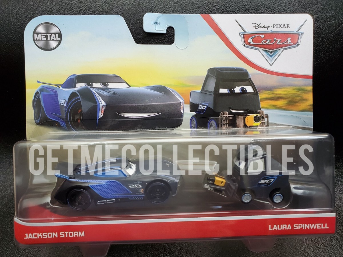 3段クルーンver.2-GRAVITY STORM- Black Edition DISNEY PIXAR CARS JACKSON STORM LAURA SPINWELL 2021 2 PACK SAVE 6