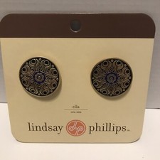 Lindsay Phillips Switchflops Snaps Shoe Jewelry  Ella  Gold  Black