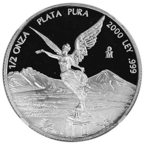 2000 Mexico Silver Proof LIBERTAD 1/2oz. NGC PF69 UC Mtg.700