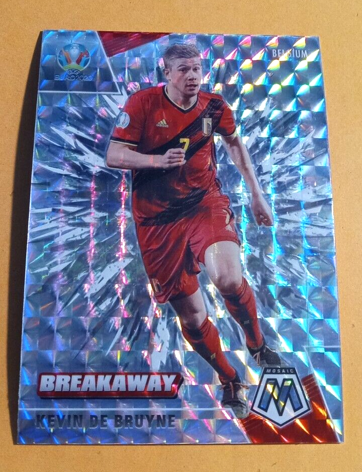 Carte Collection Kevin De Bruyne Panini Premier Prizm Mosaic /25 - Euro 2020 - Belgique Man City