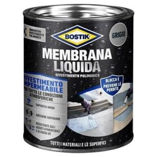 Bostik Membrana Liquida Rivestimento Polimerico Protettivo GRIGIO Latta da 1 Kg.