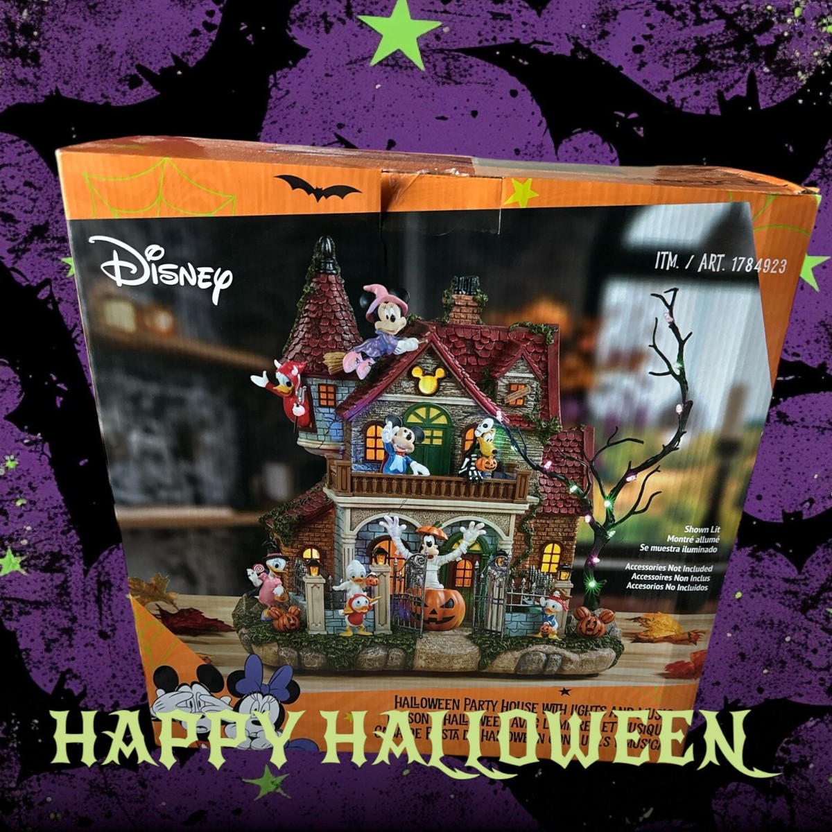 NEW Disney Halloween Party House with Lights and Music 2024 | eBay