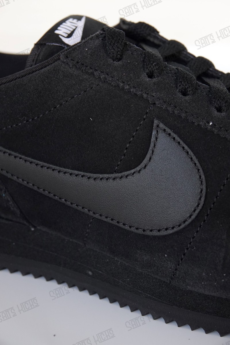 Men's Nike Cortez Suede 2025 Triple Black RARE! Authentic Nike ID