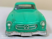 VINTAGE MERCEDES 190SL COUPE TOY CAR FRICTION METAL PLASTIC RUBBER MINICAR WORKS