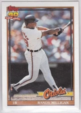 M) 1991 Topps Baseball Trading Card - Randy Milligan #416