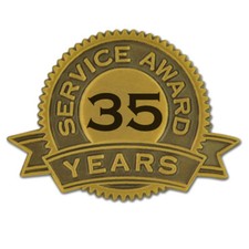 PinMart's 35 Years of Service Award Lapel Pin