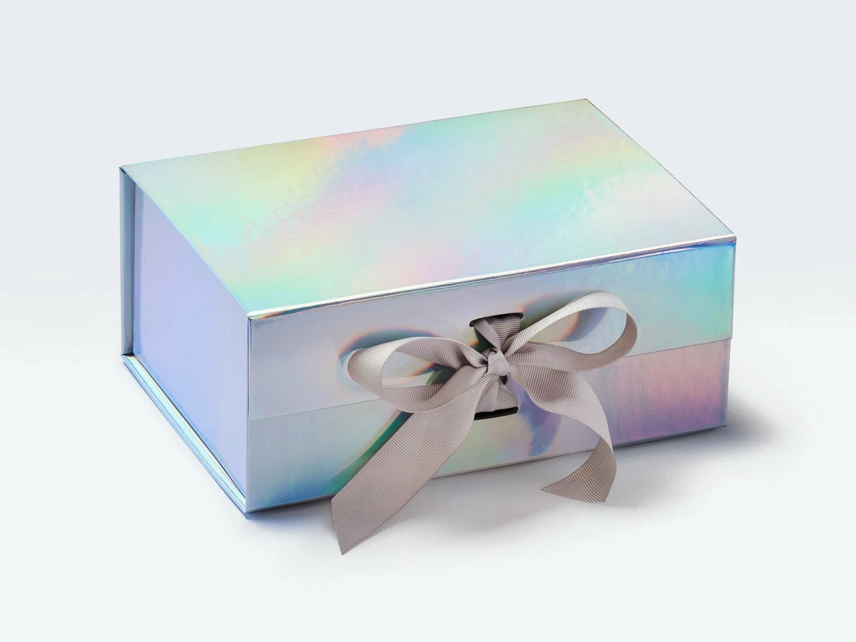 Large gift box with ribbon deals
