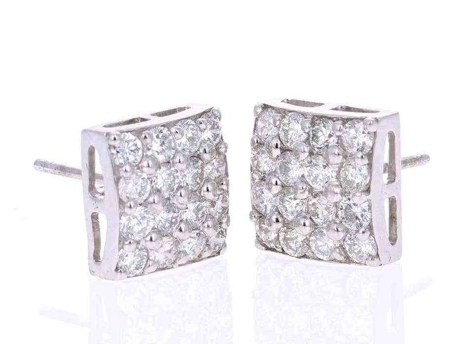 SIMPLI BASIC Orecchini A Bottone In Argento 925 Per Donna - Zirconia Cubica Rotonda 3/4/5/6mm - Ipoallergenici E Senza Nichel - Set Con Pochette