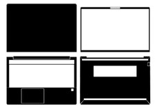 Carbon Vinyl Laptop Sticker Skin Decals Cover for HP ProBook 455 G10 15" 2023