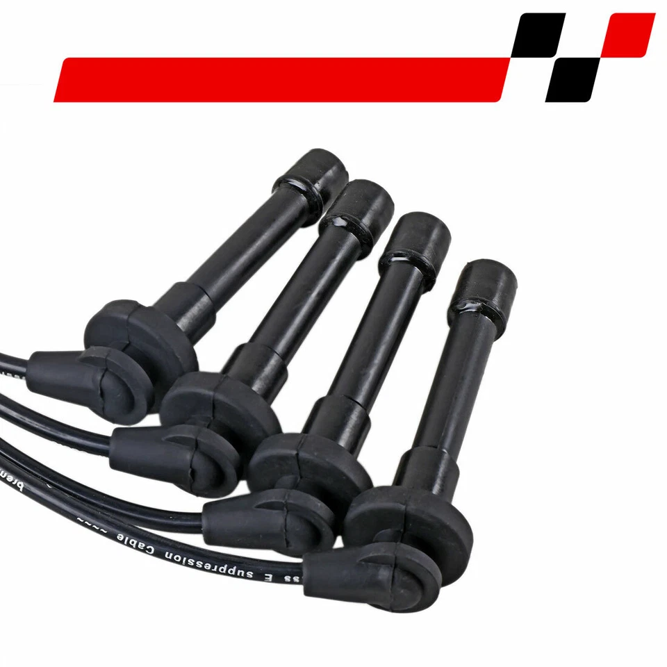 Juego de cables de encendido de bujías de 7 mm para 91-93 Nissan Sentra NX 95-98 200SX L4 1,6 L Foto 4 de 4