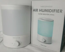MegaWise Healthy Top-Refill Cool Mist Humidifiers for Bedroom 24dB Ultrasonic...