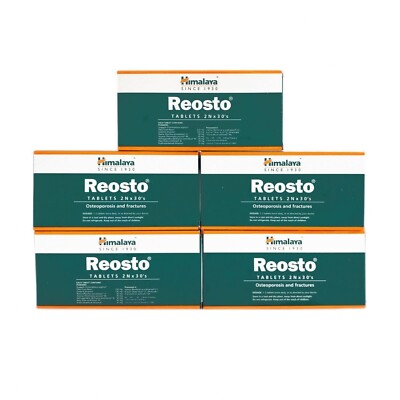 Himalaya Reosto Manages Bone Health Osteoporosis 5 BOX 300 TABS FREE SHIP 2026