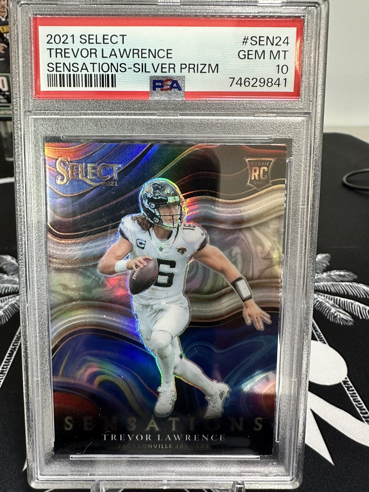2021 Panini Select - Sensations Silver Prizm #SEN-24 Trevor Lawrence (RC) PSA 10