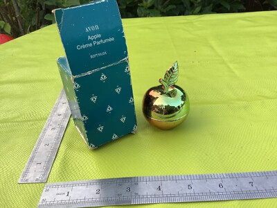 VINTAGE RETRO AVON GREEN RED APPLE CRÈME PARFUM CREME PARFÜMGLAS verpackt 19ml