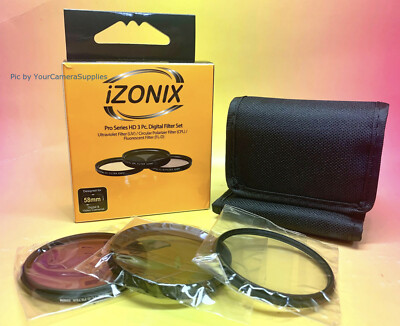 FILTER KIT 58mm CPL UV FL-D (Polarizing, Ultra-violet, Fluorescent Daylight) CP