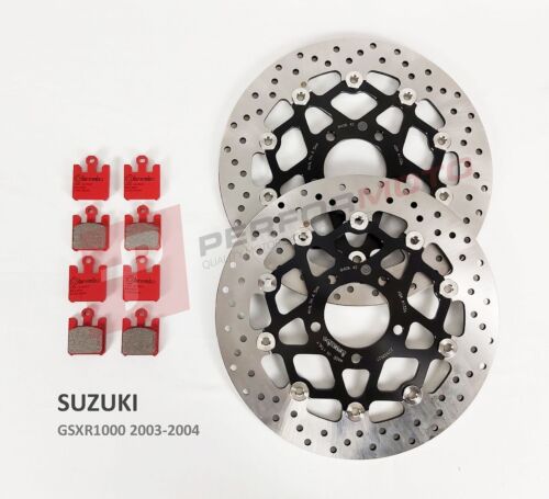 Disques avant Brembo série or et plaquettes SA pour Suzuki GSXR1000 K3-K4 2003-2004 - Photo 1/1