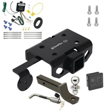 Trailer Tow Hitch w/ Wiring For 10-22 Volkswagen Amarok + 2" Ball Mount and Lock
