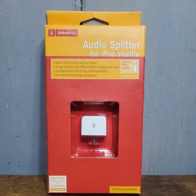 XtremeMac Apple audio splitter for ipod shuffle TC442LL/A IPS-ASP-00