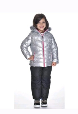Mädchen 32 Grad wetterfest 2 Teiler Schnee Skianzug Parka Jacke + Trägerhose Y4