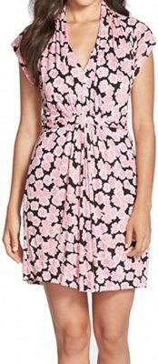 french connection meadow jersey dress French Connection aura meadow jersey midi dress in black