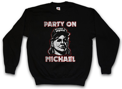 PARTY ON MICHAEL SWEATSHIRT PULLOVER Halloween H20 Myers Wayne's Fun World