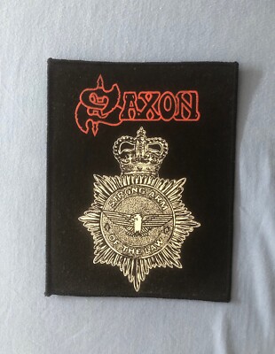 Saxon Mini Backpatch Rückenaufnäher Iron Maiden Judas Priest W.A.S.P. Accept Dio