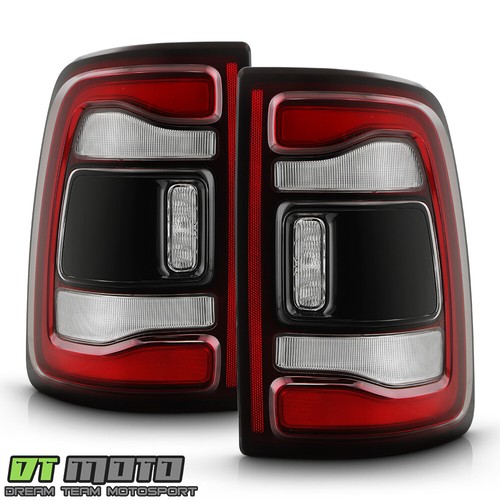 For 2019-2024 Ram 2500 3500 Black Bezel LED w/o Blind Spot Tail Lights Lamps Set - Picture 3 of 10