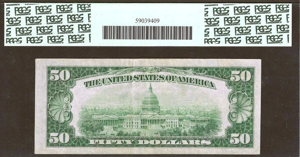 1934-C $50 RICHMOND FEDERAL RESERVE ** STAR NOTE ** RARE PCGS VERY FINE 25 - Image 2 of 2