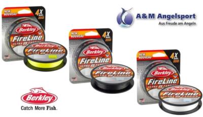 Berkley Fireline Ultra 8 Geflochtene Schnur 300m Angelschnur Geflochten