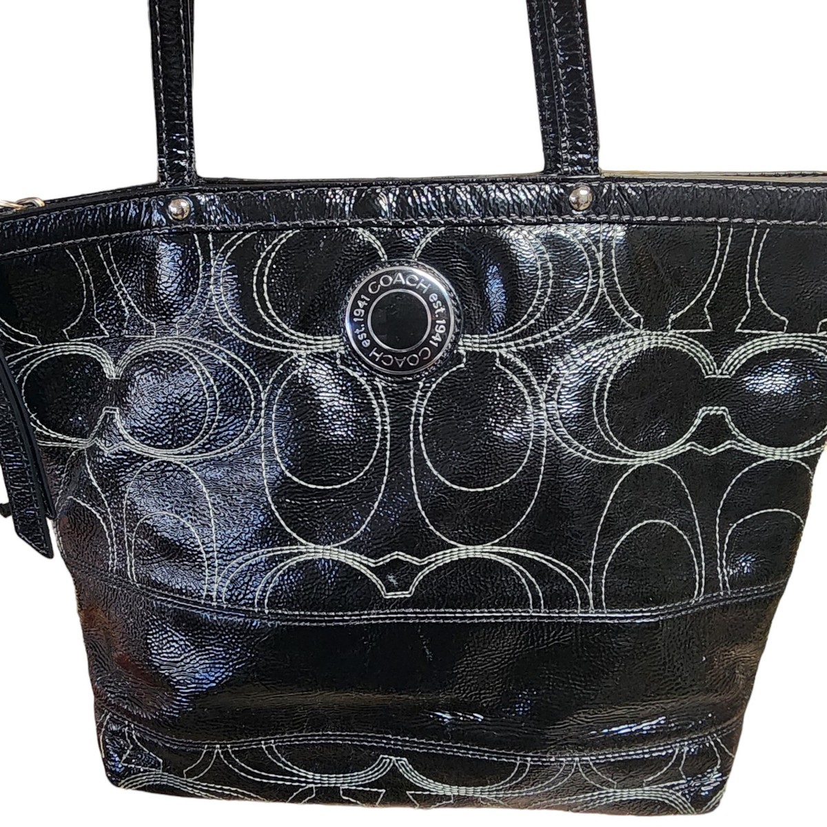 Coach Leather Shoulder Bag archive 1198 コーチ 本革 レザー 