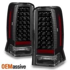 Fits 2002-2006 Cadillac Escalade 2003-2006 Escalade Esv Led Black Tail Lights