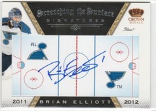 2011 11-12 Crown Royale Scratching The Surface Signatures #18 Brian Elliott Auto