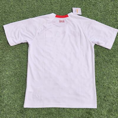Puma Switzerland Away 18-19 Men's Jersey White-Red | eBay