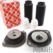 2x FEBI Federbeinstützlager + Staubmanschetten vorne für VW Golf I Caddy I 