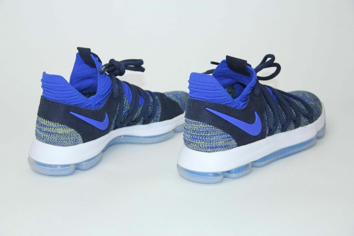 NIKE ZOOM KD10 NFS PE ID QS Racer Blue Navy White WARRIORS MEN Sz 8.5 Sneakers NIKE ZOOM KD10 NFS PE ID QS Racer Blue Navy Yellow White  main image 3