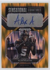 2023 Panini Prizm Draft Picks Gold Flash 1/5 Alex Austin #SS-ALA Auto 0a6