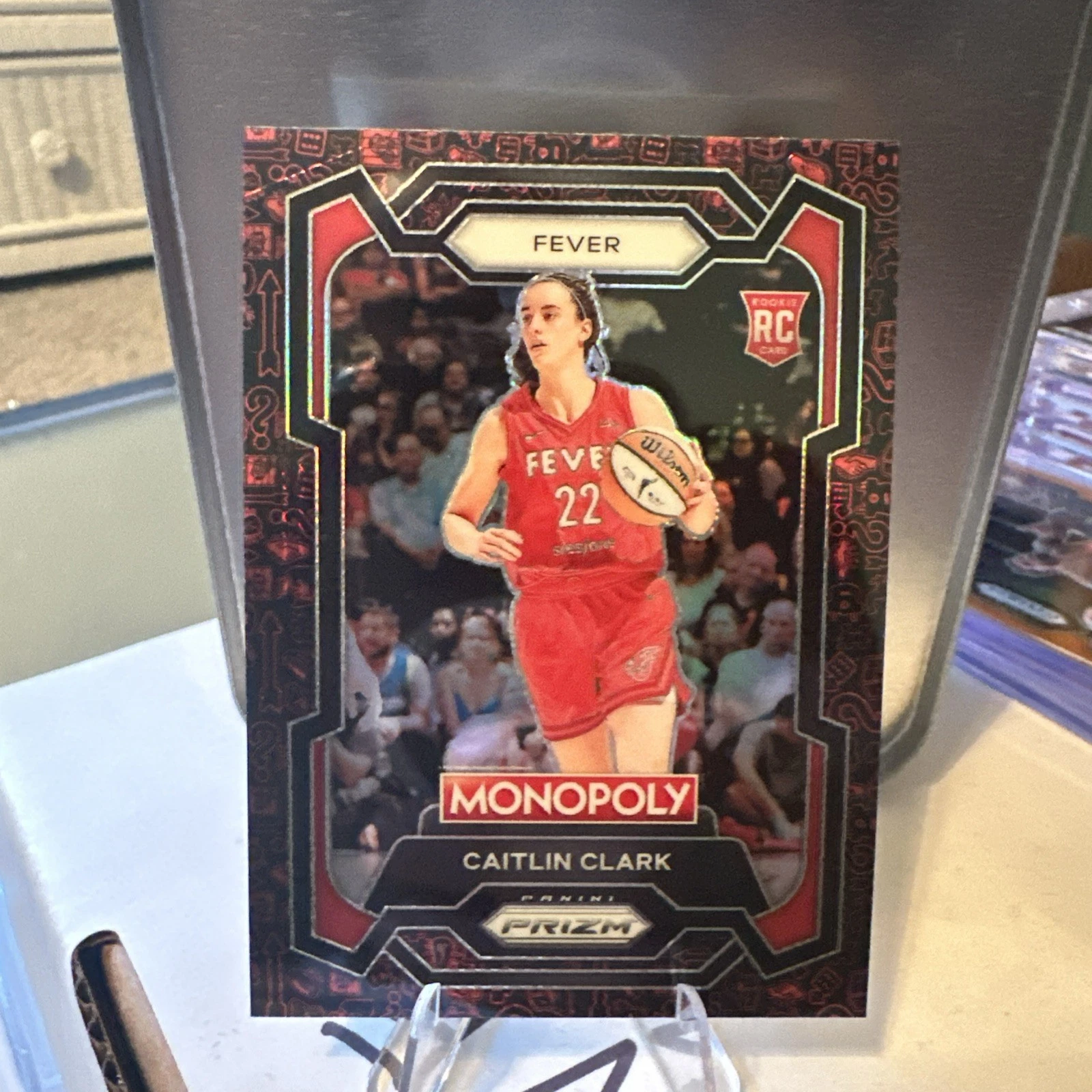 2024 Panini Prizm Monopoly WNBA - Caitlin Clark #65 Classic Icons Red Prizm (RC)