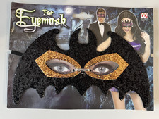 Fledermaus Maske Augenmaske schwarz/gold Party Maskenball Fasching Karneval