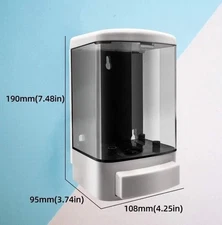 2 pack Soap Dispenser , 1000ML Commercial Manual Soap Dispenser Wall Mounted