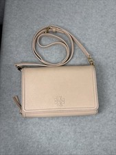 Tory Burch Pink Pebbled Crossbody Bag Gold Hardware Detachable Strap  Flaws 