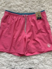Chubbies sz. XL Avalons Coll. Pink W/blue Mesh swim Trunks. New W/Tags