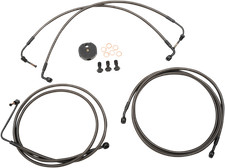 LA Choppers Midnight Braided Brake Line Bar Swap Kit LA-8050B13M Made in USA